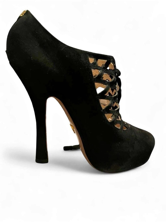 Prada Shoes - Prada Lace-Up Heels in Black EU 36